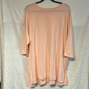 J Jill Luxe Supima ballet sleeve tunic. Size xl. Pale pink
